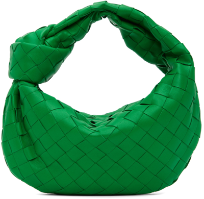 Bottega Veneta Green Mini Jodie Bag In 3722 Parakeet Gold