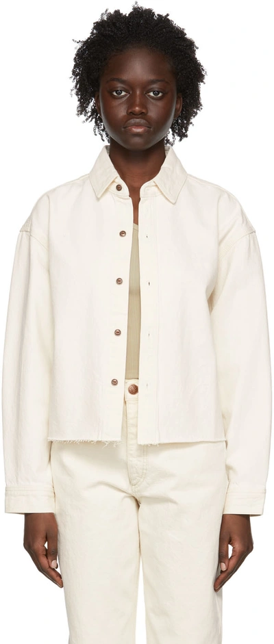 Rag & Bone Off-white Organic Cotton Shirt In Ecru