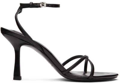 Alexander Wang Black Dahlia 85 Heeled Sandals In 001 Black