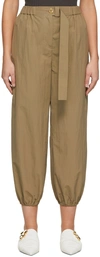 Aeron Kaita - Tracksuit Pants With A Buttons In Light Khaki