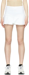 Red Valentino White Cotton Shorts In 001 Bianco