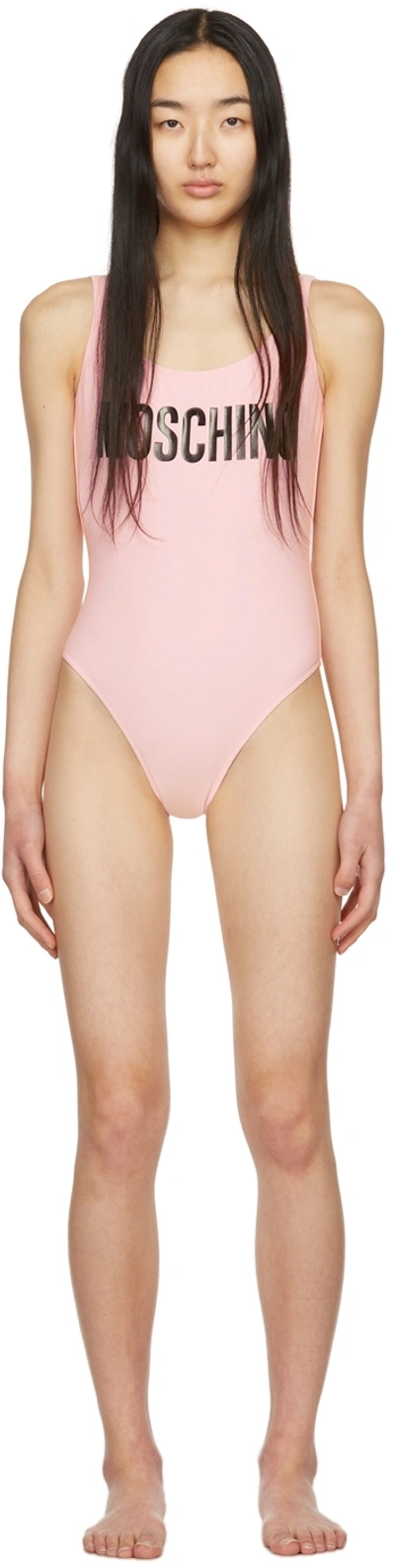 Moschino Pink Nylon One-piece Swimsuit