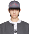 We11 Done Grey Mesh Logo Embroidery Cap In Grey