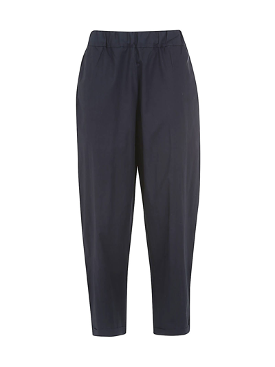 Labo.art Elastic Waist Trousers With Pockets In Atlantic