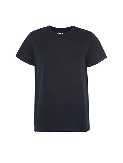 Labo.art S/s Round Neck Basic Sweater In Atlantic