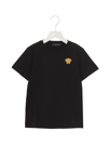 Versace Medusa Embroidery Short-sleeve T-shirt In Black