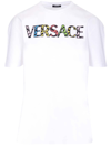 VERSACE LOGO PRINTED CREWNECK T-SHIRT