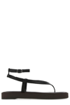 By Far Cece Textured-leather Sandals In Black