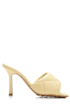 Bottega Veneta The Rubber Lido High-heel Sandals In Giallo