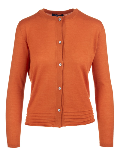 Fedeli Wine Roundneck Cardigan