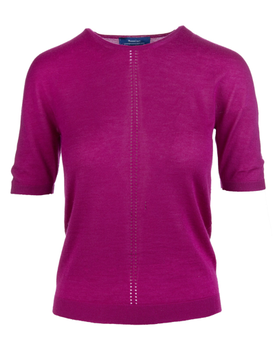 Fedeli Wool Yellow Top In Purple