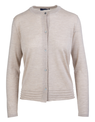 Fedeli Light Grey Cardigan With Round