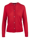 Fedeli Red Cardigan With Round In Red