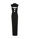 Jacquemus Women's Palmi Cutout Stretch-wool Maxi Dress In Black