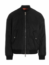 Dsquared2 Black Polyamide Eviction Bomber Jacket In Black