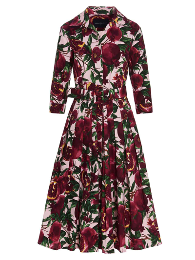 Samantha Sung Audrey Pomegranate Dress In Multi