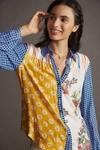 Maeve Contrast Buttondown In Yellow
