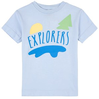 Bonmot Organic Babies'  Blue Explorers T-shirt