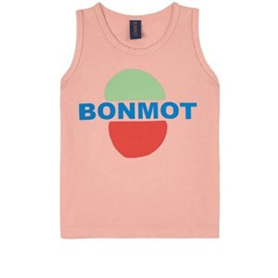 Bonmot Organic Babies'  Pink Sun Lake Mirror Tank Top