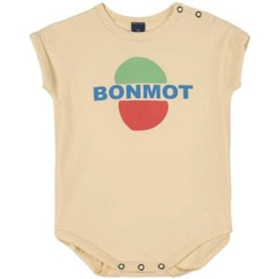 Bonmot Organic Lake Mirror Graphic Baby Body Yellow