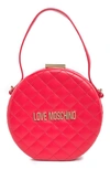 LOVE MOSCHINO QUILTED CIRCLE BAG