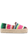 Manebi Manebí Woman Espadrilles Fuchsia Size 8 Textile Fibers In Blue