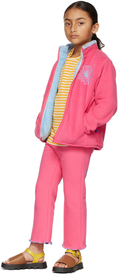 Mardi Mercredi Les Tetus Kids Pink Fleece Jacket