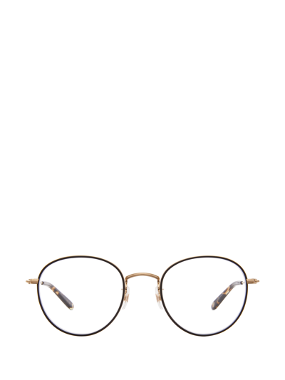 Garrett Leight Paloma Matte Black-gold Unisex Eyeglasses
