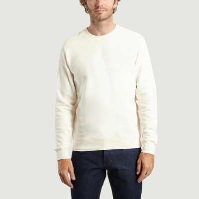 Sunspel Loopback Sweatshirt Off White