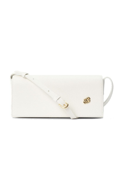 By Malene Birger Chiarah Leather Shoulder Bag In White