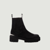 Maje Chelsea Boots With Platform Sole In Black