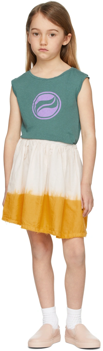 Longlivethequeen Kids Off-white Voile Skirt In Offwhite