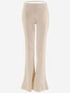 Jacquemus Tangelo Pleated Stretch-wool Flared Pants In Beige