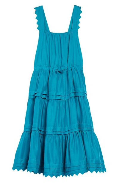 Scotch R'belle Kids' Tiered Sundress In Aqua