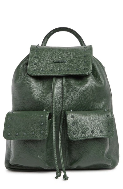 Valentino By Mario Valentino Simeon Preciosa Leather Backpack In Velvet Green