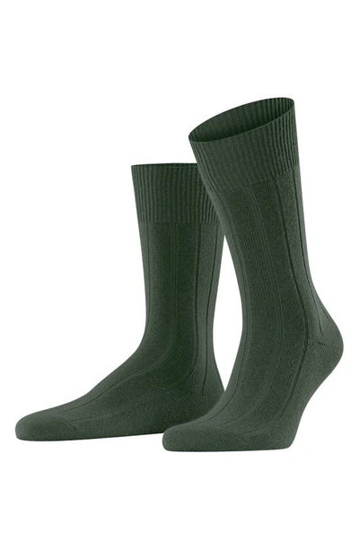 Falke Lhasa Wool & Cashmere Dress Socks In Mistletoe