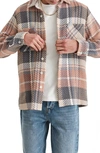 Wax London Whiting Madras Plaid Jacket In Orange