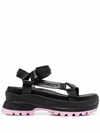 Stella Mccartney Trace Strap Sandals In Black