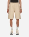 Martine Rose Logo Wide Leg Shorts Beige In Grey
