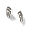 John Hardy Sterling Silver Bamboo Weave Style Drop Earrings In Sterling Silver