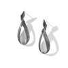 John Hardy Bamboo Striated Drop Earrings In Sterling Silver