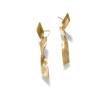 John Hardy 18k Yellow Gold Bamboo Linear Drop Earrings In Multicolor
