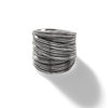 John Hardy Sterling Silver Bamboo Wide Crossover Statement Ring In Sterling Silver