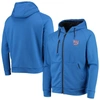 Dunbrooke Royal New York Giants Shag Tri-blend Full-zip Raglan Hoodie In Royal