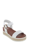 Mia Amore Women's Bianqa-wide Sandals Women's Shoes In White