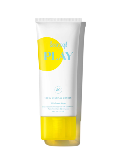 Supergoop Play 100% Mineral Lotion Spf 50 Sunscreen 3.4 Fl. Oz. !