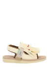 Suicoke Was 4ab Beaded Tassel Sporty Sandals In Mixed Colours