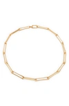 Monica Vinader Alta Long Link Necklace In Gold