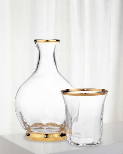 Aerin Sophia Bedside Carafe And Tumbler In Clear