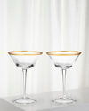 AERIN SOPHIA CLEAR COUPE GLASSES